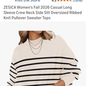 Stylish Beige Crew Neck sweater